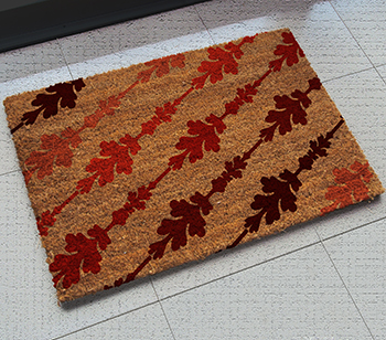 PVC Tufted Coir Mats - Natural Printed