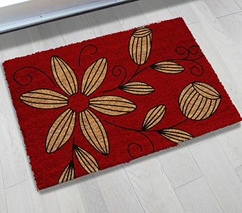 PVC Tufted Coir Mats - Natural Printed