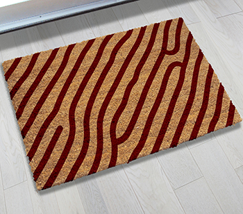 PVC Tufted Coir Mats - Natural Printed