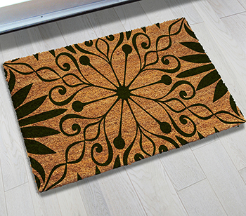 PVC Tufted Coir Mats - Natural Printed