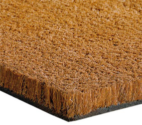 PVC Tufted Coir Mats - Natural Rolls