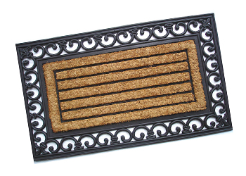 Rubber Backed Coir Brush Mats