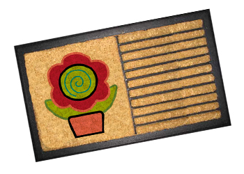 Rubber Backed Coir Mats (Printed)