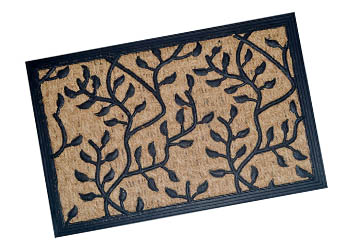 Rubber backed coir Non-brush mats