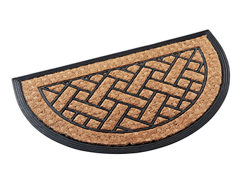 Rubber backed coir Non-brush mats