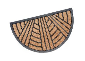 Rubber backed coir Non-brush mats