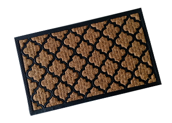 Rubber backed coir Non-brush mats