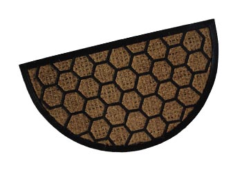 Rubber backed coir Non-brush mats