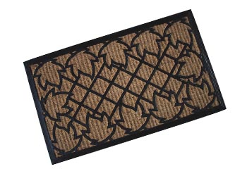 Rubber backed coir Non-brush mats