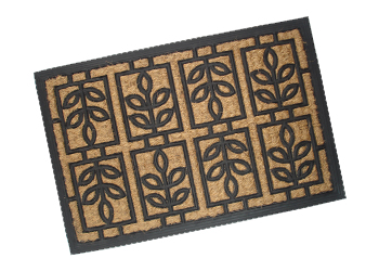 Rubber backed coir Non-brush mats