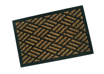 Rubber backed coir Non-brush mats