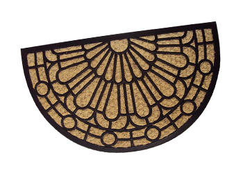 Rubber backed coir Non-brush mats