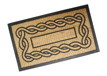 Rubber backed coir Non-brush mats