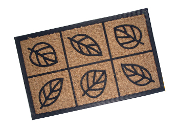 Rubber backed coir Non-brush mats